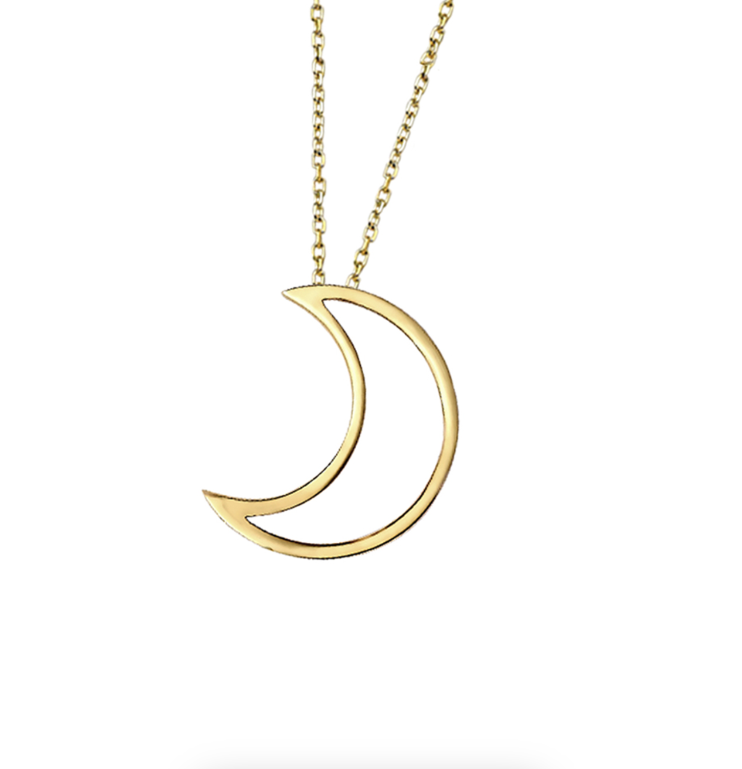 Starry Night Moon Pendant Necklace