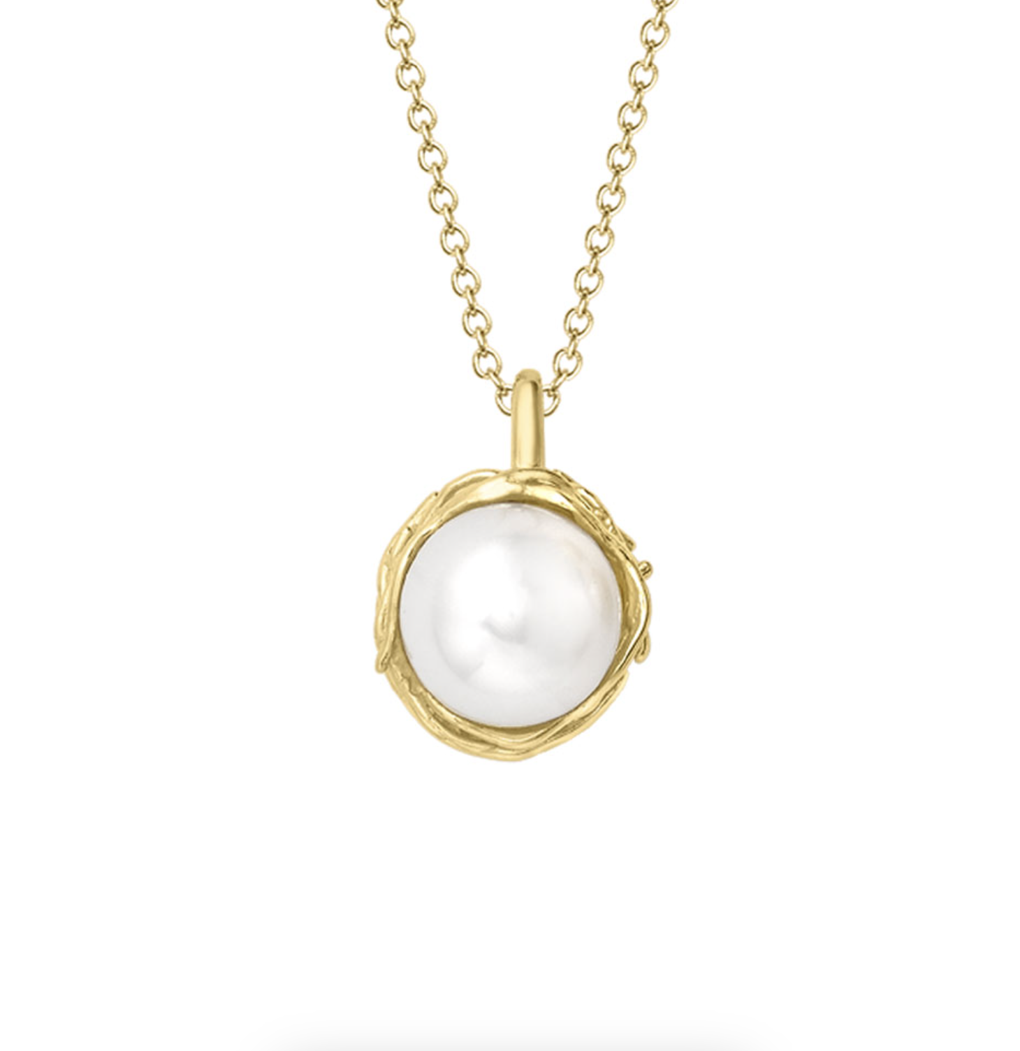 Willow Single Pearl Pendant Necklace