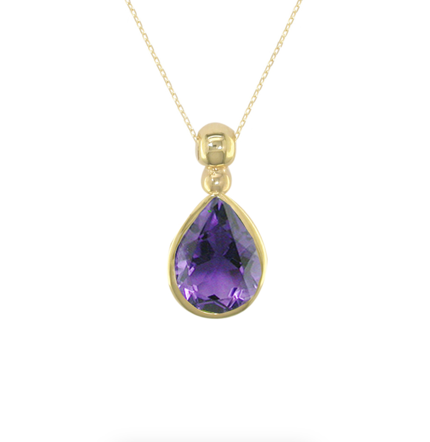 Handmade Amethyst Pendant Necklace